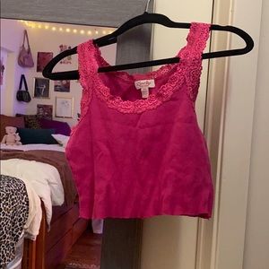 Pink crop top